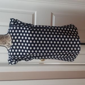 Michael Kors Polka Dot Blouse, Color: Blue, Size S, used